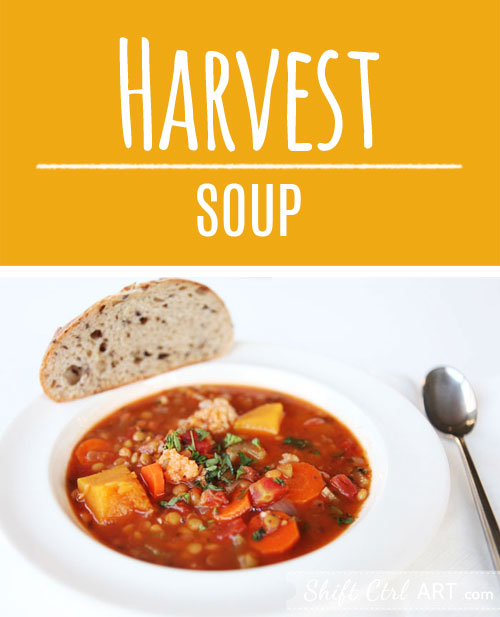 Make this delicious #harvest #soup - a great whole foods soup