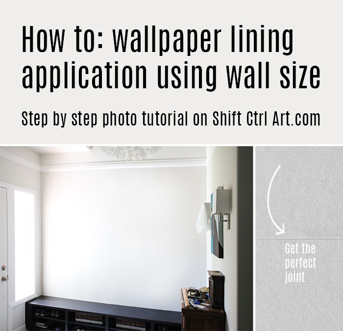 How to wallpaper lining application with sizing