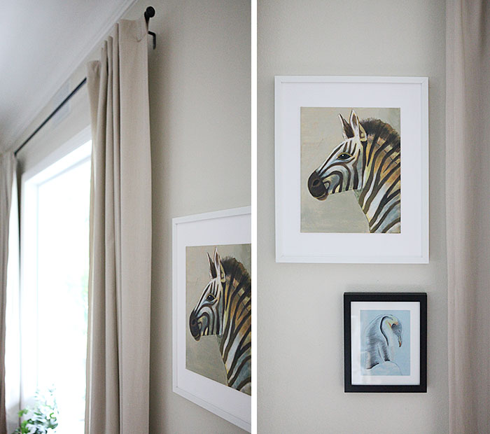 Galvanized pipe curtain rods without the industrial feel