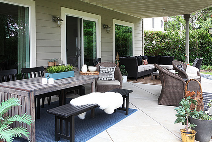 The patio revisited - more neutral this time