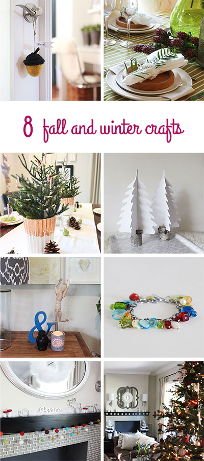 8 fall and winter crafts