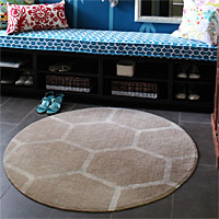 Ikea Ringum rug receives fabulous Frogtape pattern