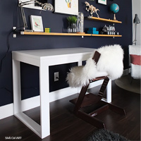IKEA hack: how to build a white desk with a Kreg Jig