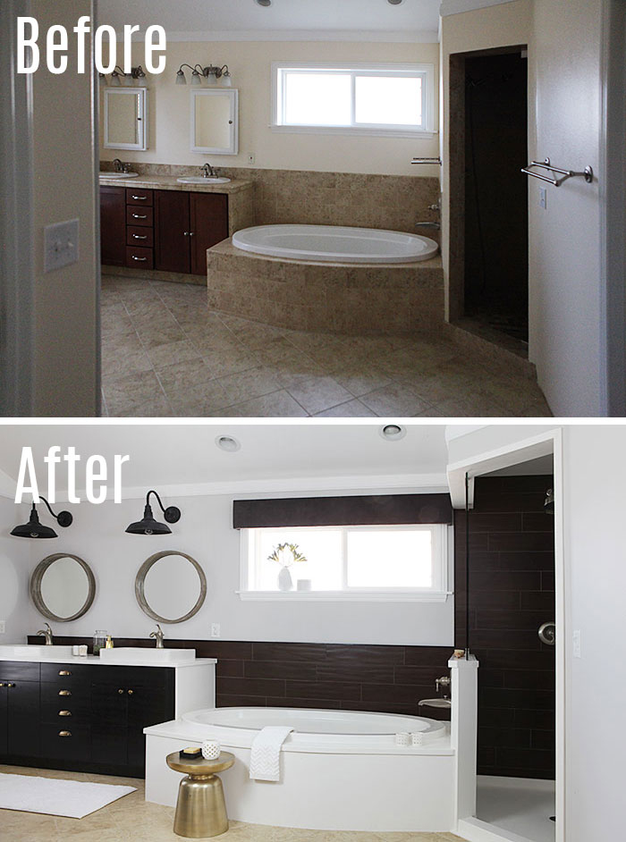 master bath reveal before and after
