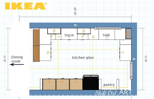 IKEA Kitchen plans - to get upper cabinets or not - and a mood board