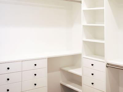 Master walk-in closet - the reveal
